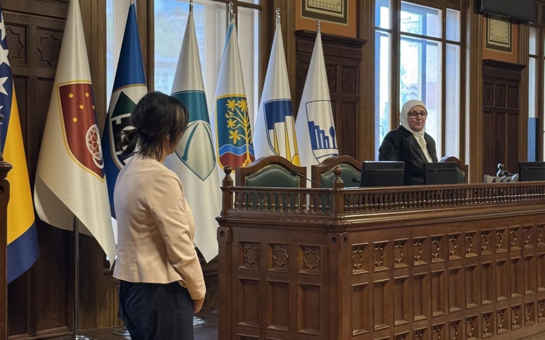 Deputy Mayor Džehevrović hosted students of the Gazi Husrev-bey Madrasa at Sarajevo City Hall